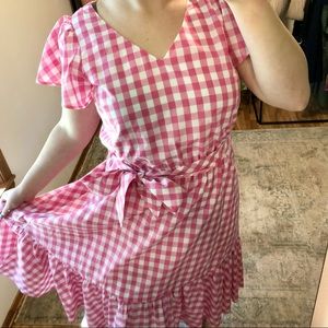Pink Gingham Dress